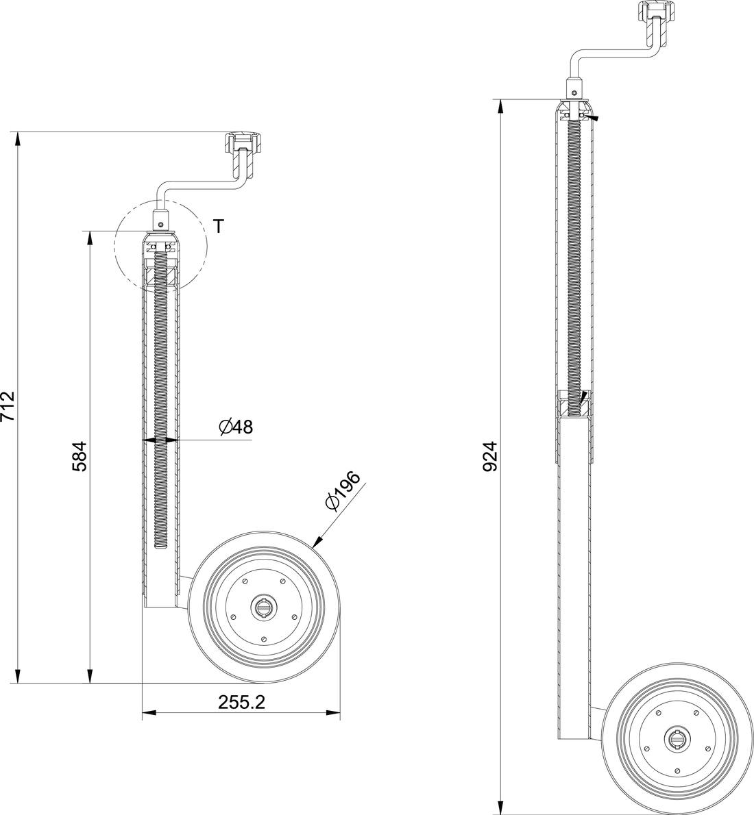 Oporno kolo Basic 48-150